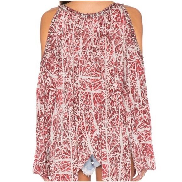 Free People Good Morning Cold Shoulder Top Size Medium - Picture 12 of 12